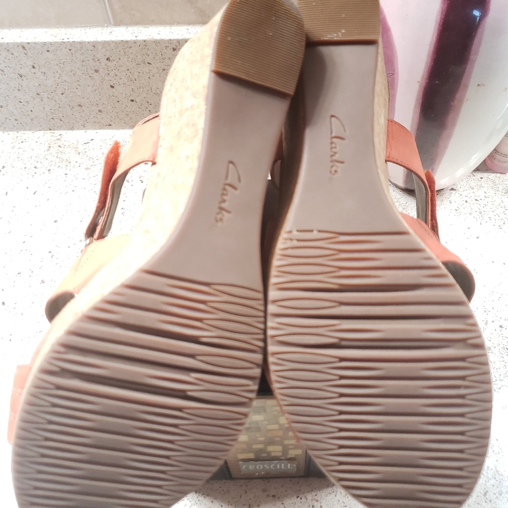 CLARKS WOMEN'S ANNADEL IVORY ORCHID CORAL 8.5M - Picture 5 of 12
